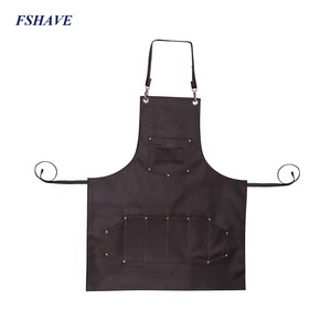 Heavy Duty Leather Barber Apron Hair Cutting Hairdressing Cape for Salon Hairstylist Adjustable Apron With Pockets