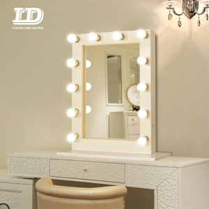 Hollywood Makeup Vanity Mirror with Light Bulbs, Illuminate Vanity Table mirror Light led desk lamp