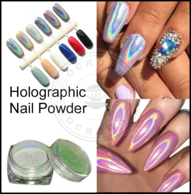 Holographic Nail Powder Holographic Glitter Laser Holographic Chrome Pigment