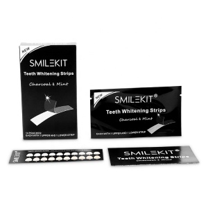 Home Use Active Carbon Whiten Tooth Charcoal Non Peroxide Teeth Whitening Strips Teeth with Private Label