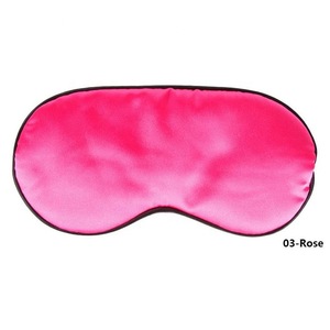 Hot Sale Custom Logo Printed 100%  Light Blocking Silk Sleep Eye Mask