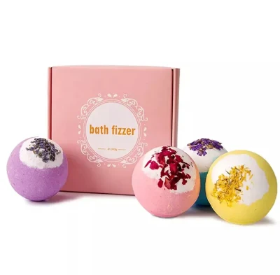 Hot Selling Colors Private Labal 100% Natural Fragrance SPA Moisturizing Rich Bubble Fizzzy Organic Bath Bombs