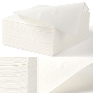 Lekoch 2-Ply Air-Laid one box Disposables Paper Napkins In White 50PCS