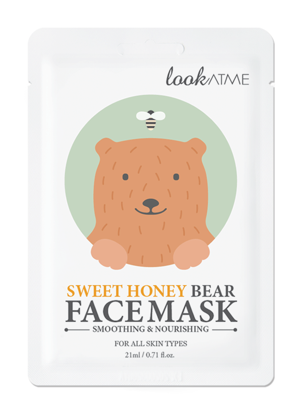 lookATME SWEET HONEY BEAR FACE MASK