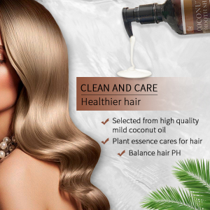 Natural  Coconut Oil Hair Strength Shampoo hair care products wholesale