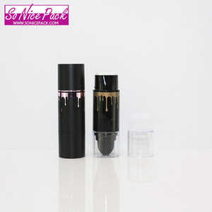 New arrival plastic powder stick foundation with brush