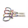 New Black Handle Curved Sharp Cuticle Scissors, Nickle Plated Manicure & Pedicure 9.5cm nail scissors makeup tool