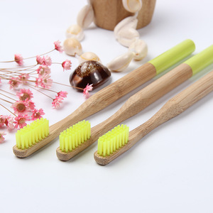 New Design 100% Biodegradable Bamboo Charcoal Toothbrush Wholesale