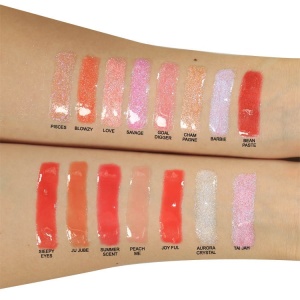 New fashion pink packing high pigment long lasting waterproof create your own label clear lip gloss