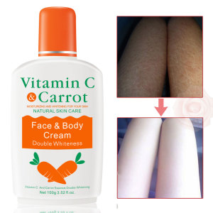 OEM Wholesale Body Bleaching Cream Vitamin C Carrot Private Label Skin Whitening Body Lotion