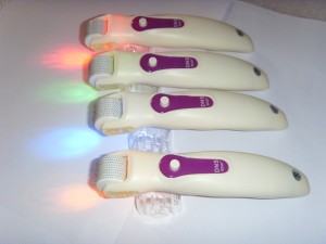 PDT/ LED Auto derma roller 540 needless medical derma roller led skin care derma roller