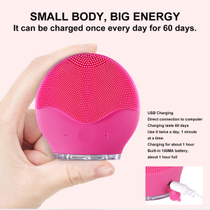 Portable Personal Use Sonic Face Cleansing Washing Machine Massage Electric Silicone Facial Cleansing Brush