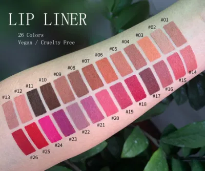 Private Label Brown Lip Liner High Quality Vegan Waterproof Creamy Lip Liner