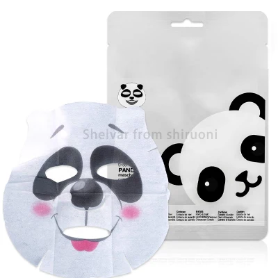 Private Label Custom Cute Animals Cartoon Print Pattern Tiger Face Beauty Hydrating Facial Sheet Masks