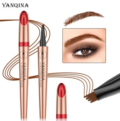 Private Label Logo Four-Head Smooth Waterproof Eyebrow Dye Eyebrow Pencil