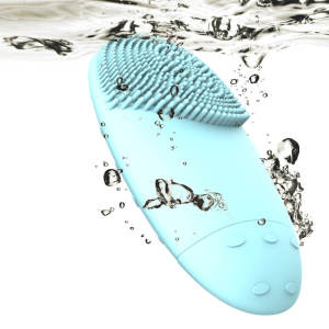 PSB portable waterproof mini electric sonic vibrating silicone facial wash cleansing brush