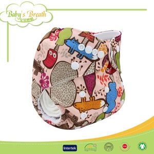 PSF066 cartoon printed hemp diaper inserts, baby diaper/nappies