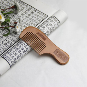 QS brand classic wholesale  handmade private label wooden beard comb custom beard comb wooden hair comb