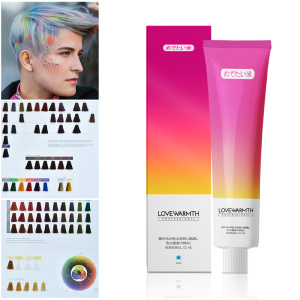 Single Process Color Dye Cream Hair Tinter Low Ammonia Smell Fashion Color Bleach Free 100ml Jam-a Color Permanent
