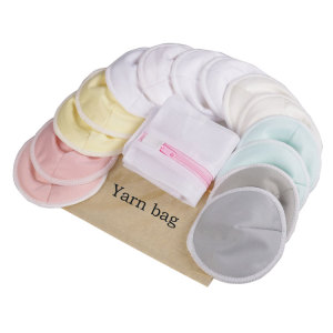 Soft Waterproof 3 Layer Colorful Washable Reusable Nursing Breast Pads