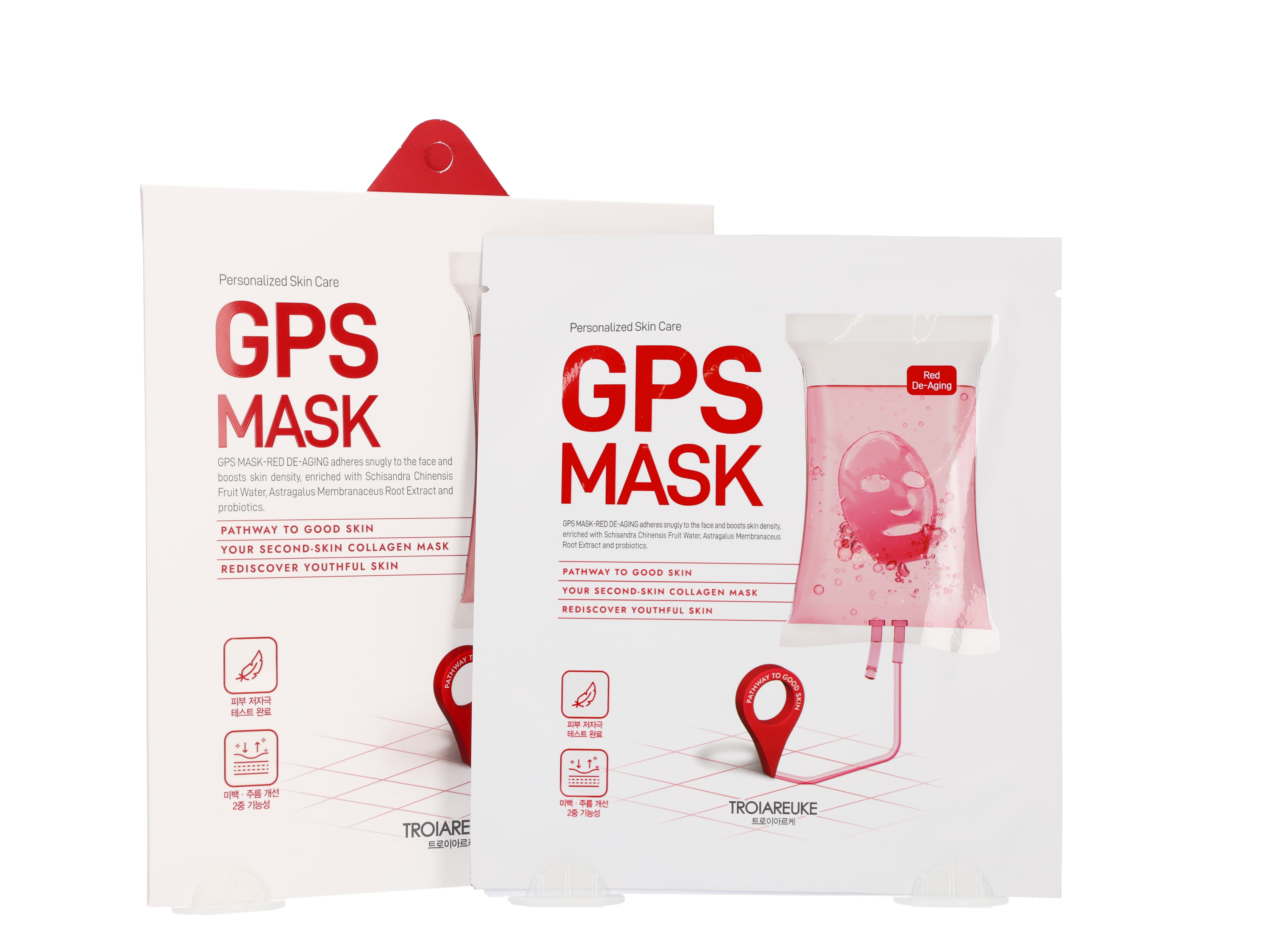 TROIAREUKE GPS MASK RED DE-AGING