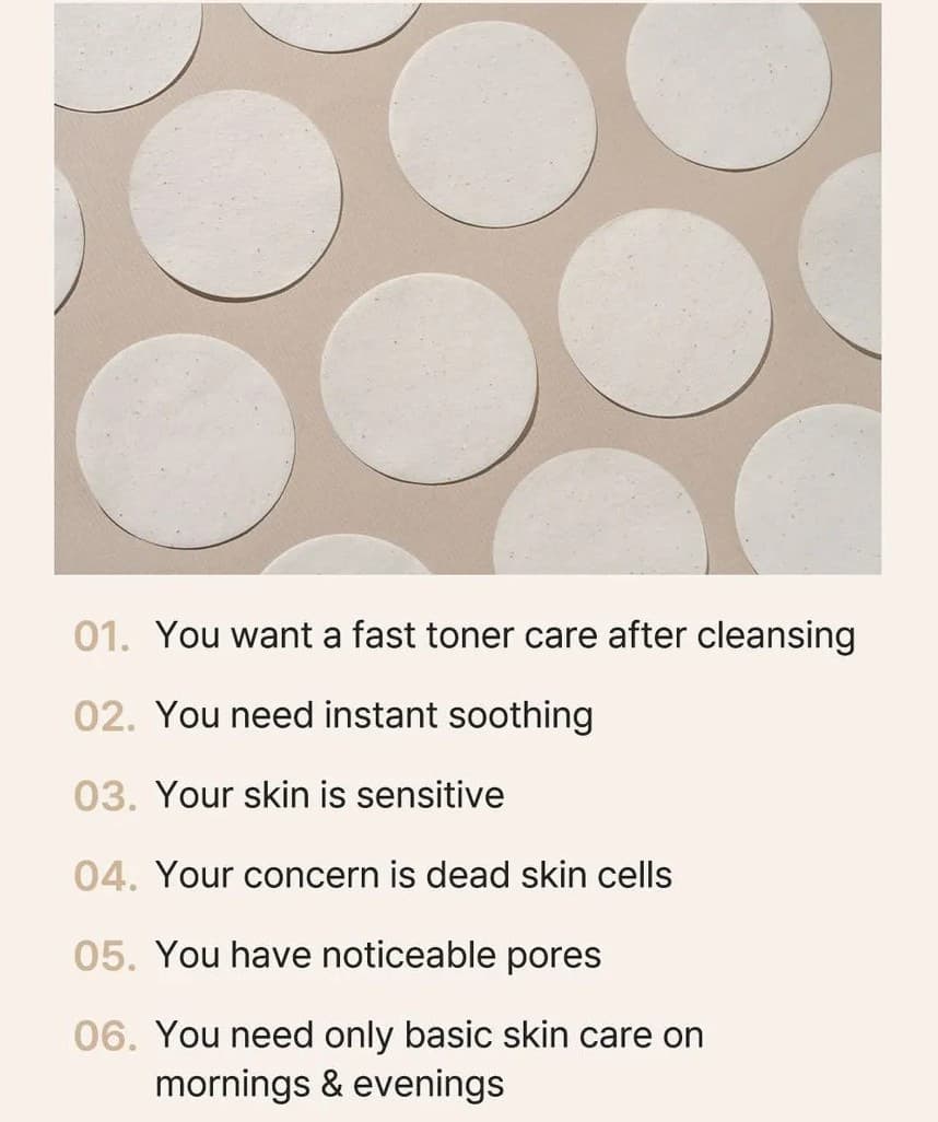 Vegan Calming Cotton Toner Pad