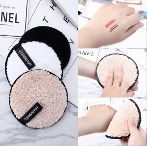 washable Reusable 12CM Cosmetic Face Cotton Makeup Water Powder Magic Wipes Sponge Face Cleansing Makeup Remover pad