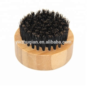 wholesale 7 styles custom 6cm small round bamboo hair boar bristle beard brush