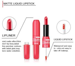 Wholesale Easy To Color Waterproof Long Lasting 2 In 1 Matte Lipgloss Lipstick