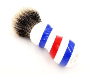 Yaqi New Barber Pole Style 24mm Two Band Badger Knot Shaving Brush