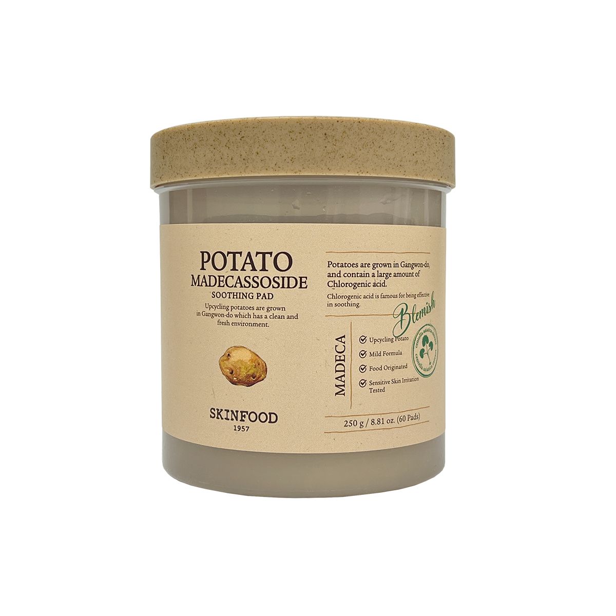 SKINFOOD POTATO MADECASSOSIDE SOOTHING PAD