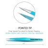 Tweezers for Ingrown Hair Best Stainless Steel Professional Pointed Blackhead Remover Eyebrow Hair Facial Hair Splinter