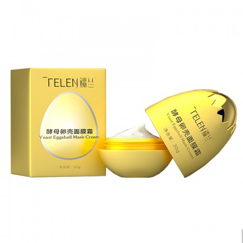 Telen Wholesale Egg Shell Moisturizing Firming Yeast Facial Mask Cream