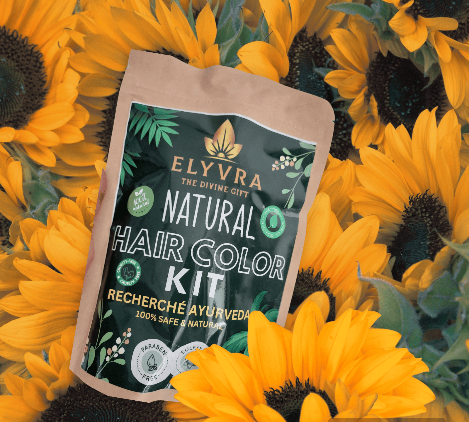 Elyvra 200ml Organic & Natural Henna & Indigo Based Hair Color