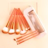 Portable Makeup Brush Set with Crocodile Pattern Handle & Pouch  Wholesale Private Label Cosmetic Brushes