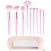 Portable Makeup Brush Set with Crocodile Pattern Handle & Pouch  Wholesale Private Label Cosmetic Brushes