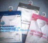 HANGER HOOK BAGS,GARMENT BOTTON CLOSURE BAGS, EVA FROST DRAWSTRING BAGS, VINYL HANGER HOOK BAG