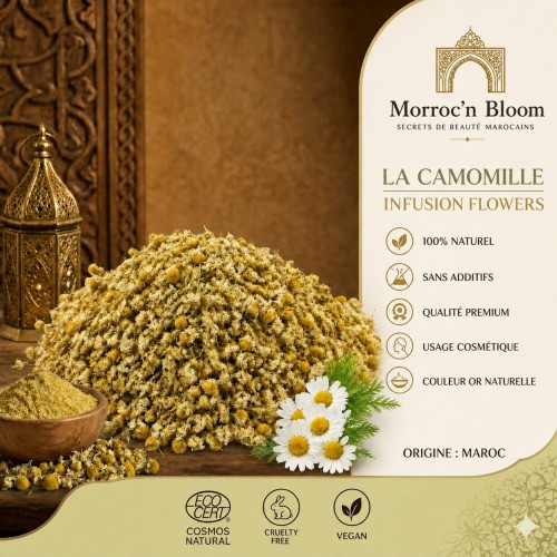 premium dried chamomile flowers from morocco