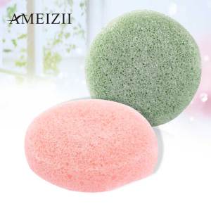 100% Natural Konjac Sponge Plant Fibres Body Facial Cleansing Skin Clean Care Exfoliator Bath Eponges Massage Konjac Powder puff