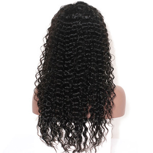 120% 150% 180% 250% Density Pelucas Full Cuticle Aligned Pre-plucked Human Hair Front Lace Wigs For Black Women, Curly Perruques