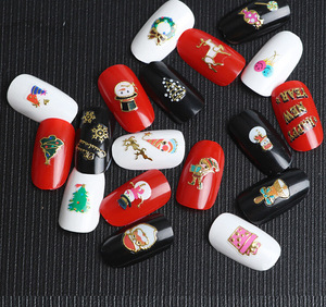2016 Christmas design nail art sticker,3D Xmas nail sticker