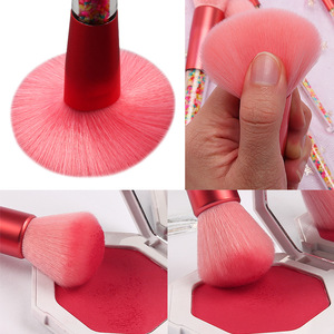 2019 New Cute Gift 5pcs Candy Makeup Brushes with Brush Set Case Your Own Brand Makeup Brush Set