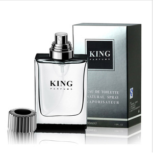 30ml Men King Cologne Glass Bottle Perfume French Brand Jasmine Sandalwood Amber Citrus Lavender Lasting Fragrance OEM / ODM