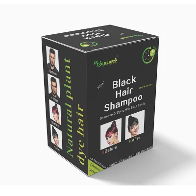 5 Minutes Hair Dye 100% Coverage White Hair Black Hair Color Shampoo