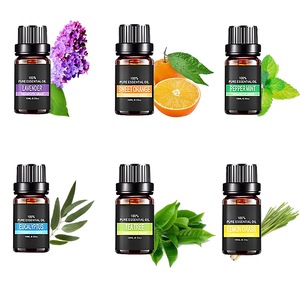 6 Premium Grade Fragrance 100% Pure Essential Oils  - Lavande ,lemongrass, Eucalptus and mint oil- 10m