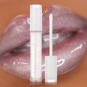 A442 2020 lip gloss vendor custom label clear lip gloss with glitter