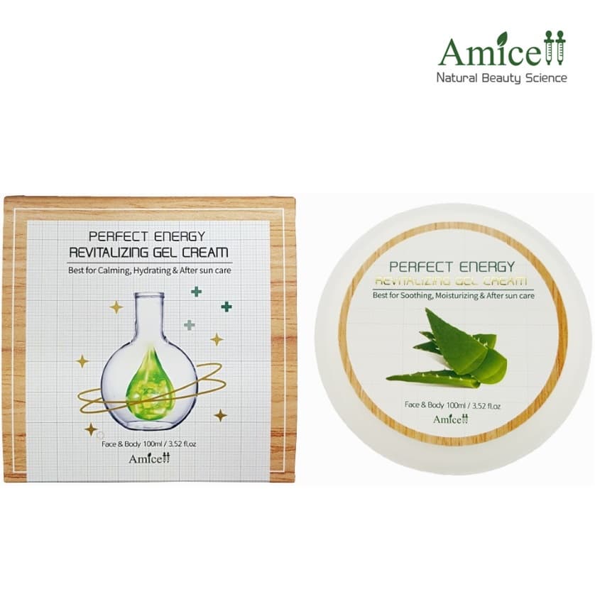 Amicell Skin Care Perfect Energy Revitalizing Gel Cream Soothing Calming Moisturizing  Cosmetic