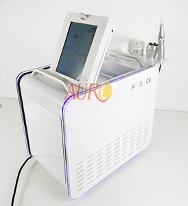 Au-S585 Multi-polar RF Bubble and Ultrasonic Handle Beauty Machine No-Needle Mesotherapy Device