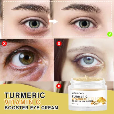 Beauty Cosmetics Skin Care Removal Dark Circles for Turmeric Vitamin C Booster Eye Cream