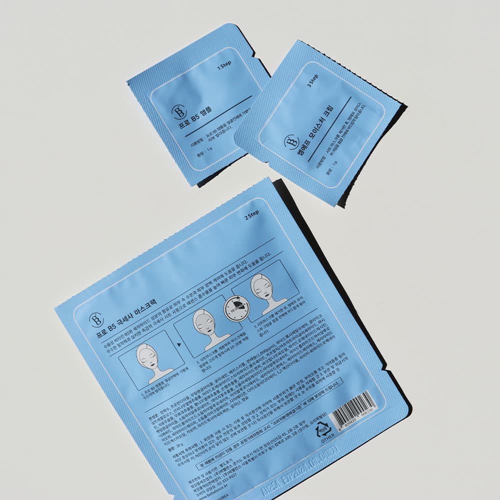 BEBALANCE PRO B5 MIRCO FIBER MASK (3 Step Mask for Restore and Moisturizing Care)